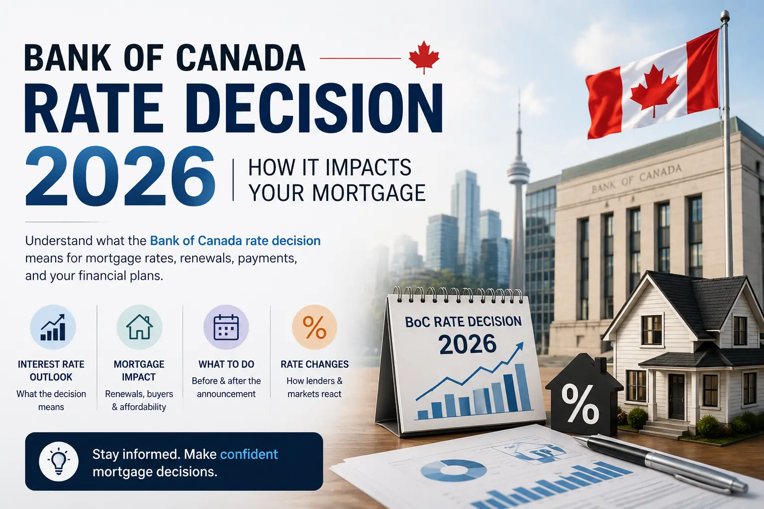 Bank of Canada Rate Decision 2026: How It Impacts Your Mortgage
