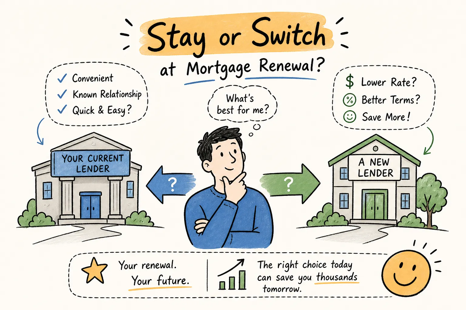 Should you switch lenders at mortgage renewal in Canada?