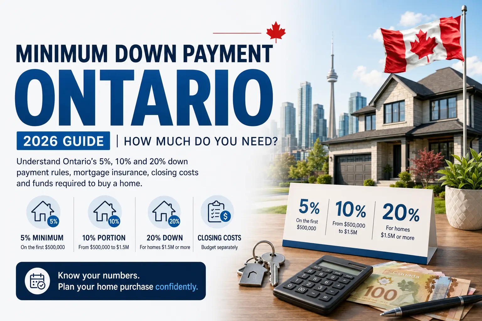 Minimum Down Payment in Ontario: Rules, Examples and Common Mistakes